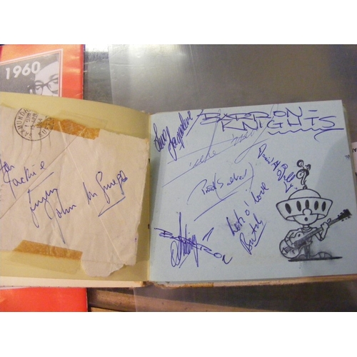 147 - An autograph album together with a late Jet Harris (of the Shadows) concert programme and autograph ... 