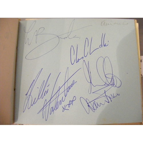 147 - An autograph album together with a late Jet Harris (of the Shadows) concert programme and autograph ... 