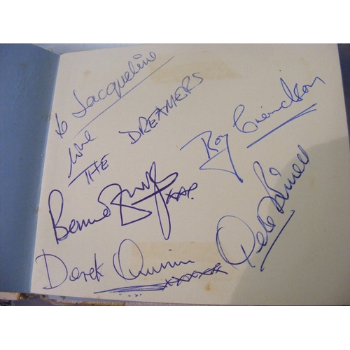 147 - An autograph album together with a late Jet Harris (of the Shadows) concert programme and autograph ... 