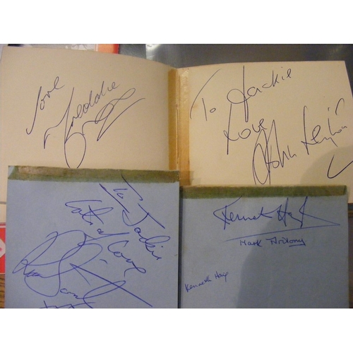 147 - An autograph album together with a late Jet Harris (of the Shadows) concert programme and autograph ... 