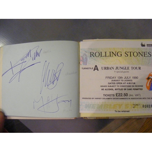 147 - An autograph album together with a late Jet Harris (of the Shadows) concert programme and autograph ... 