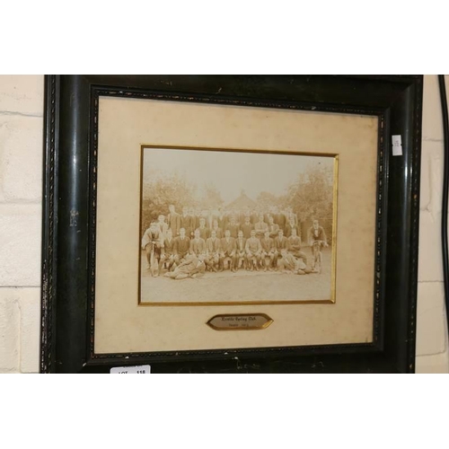 118 - A framed and glazed Excelda Cycling Club photograph season 1913