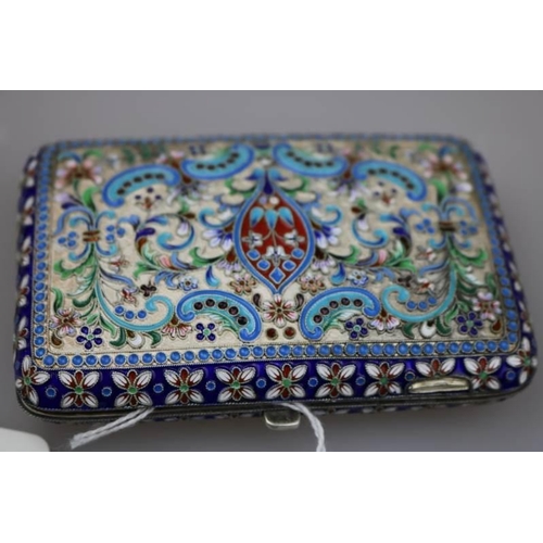 369 - A Russian? Enamelled Cigarette case