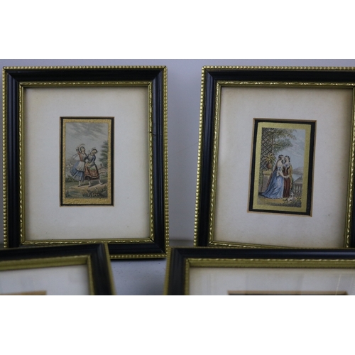 191 - Seven framed Baxter? miniatures