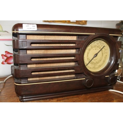129 - Phillips 371A bakelite radio
