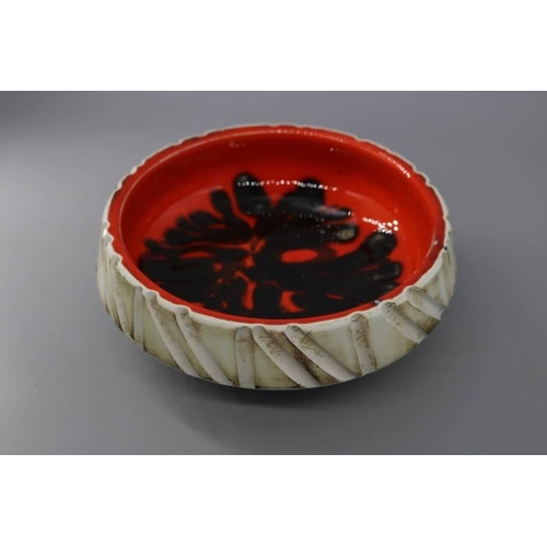 155 - Poole Pottery 6 inch bowl in early Delphis design