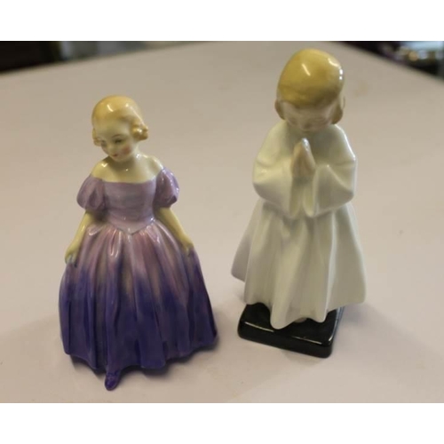 170 - Two Royal Doulton figures, Bedtime and Marie