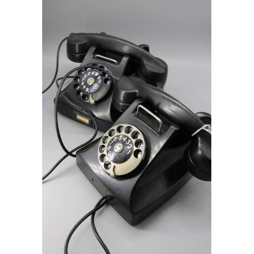 823 - Two vintage telephones