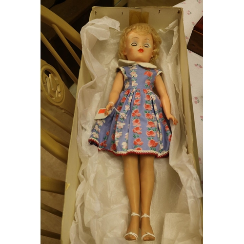 130 - A boxed Chiltern doll in original box and clothing, Made in England, HG Stone and Co