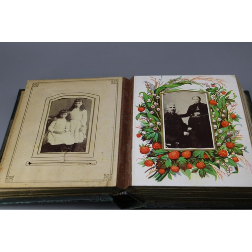 242 - A Victorian floral album including images of welsh people