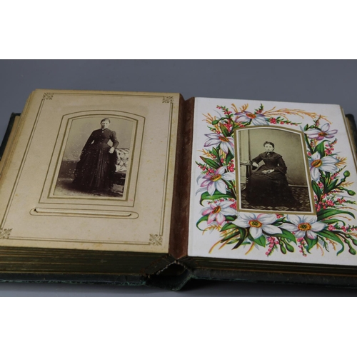 242 - A Victorian floral album including images of welsh people