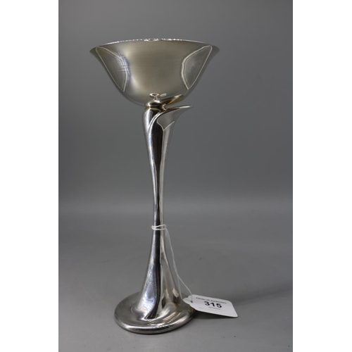 182 - Tiffany & Co 925 Spain Champagne flute with original cloth bag