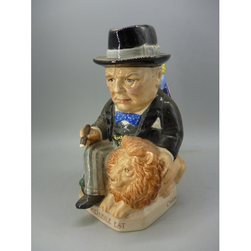 191 - Kevin Francis Toby Jug WS Churchill