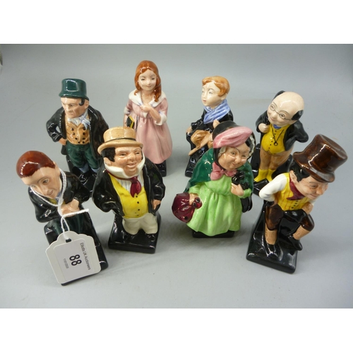 193 - Eight Royal Doulton Dickens figures