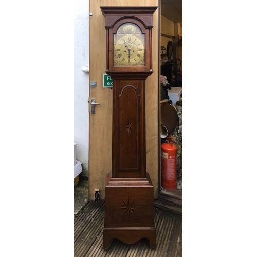 218 - Antique grandfather clock 8 day by R T Jackson Gainsboro