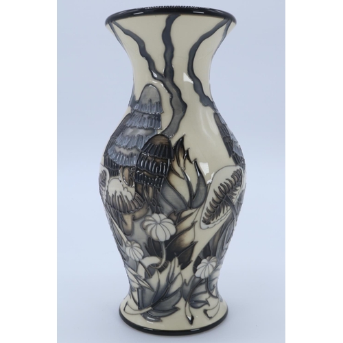 11 - Moorcroft a trial colourway Mushroom design vase (approx 19cm high) impressed marks to base