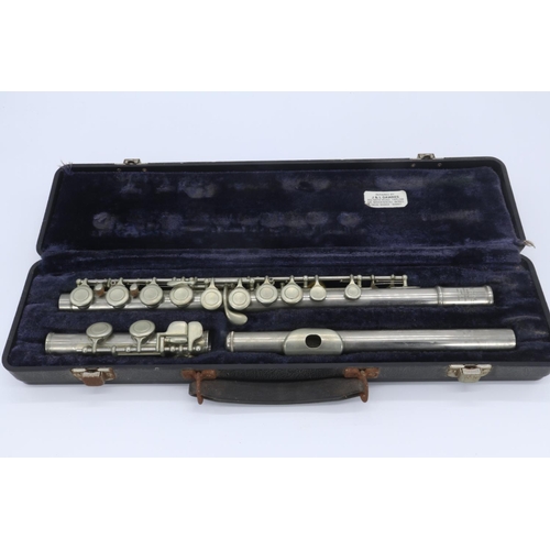 33 - Cased flute by Hernals, Ogawa Gakki Limited, Tokyo, Japan.