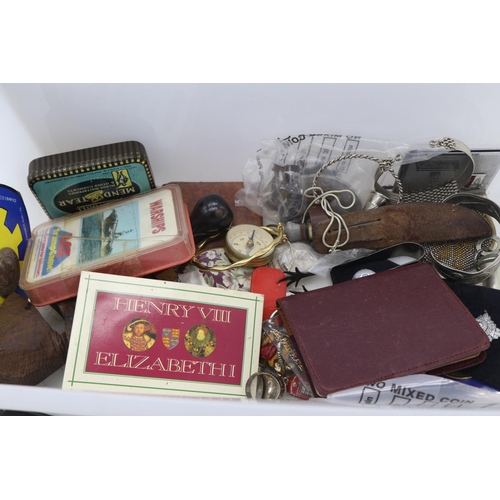 109 - A carton of assorted curios and collectables including wooden boxes etc