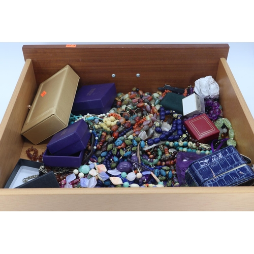 119 - A drawer of assorted costume jewellery