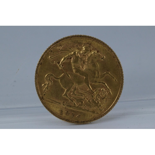 142 - 1914 half sovereign