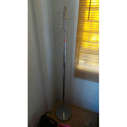 245 - A chrome coat stand