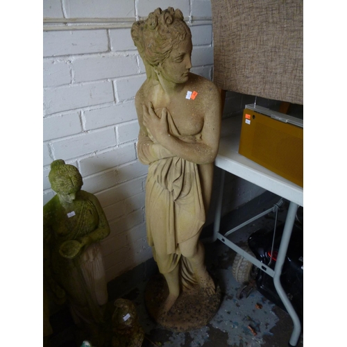 751 - A semi-clad classical lady measuring about 118cm tall.