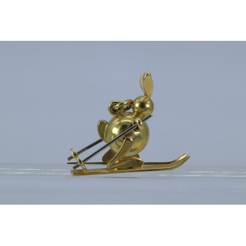 151 - A novelty skiing rabbit marked to base C? 750