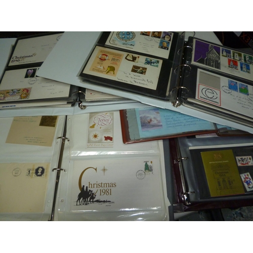 300a - Carton with 4 folders of FDC's etc