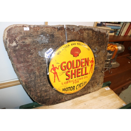 766A - Golden Shell advertising sign