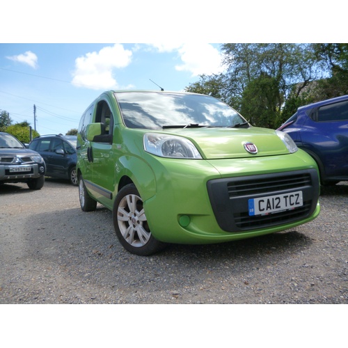 1D - A Fiat Qubo 5 Door car Green coloured, 1248cc, Diesel, Automatic, CA12 TCZ , Known faults we are awa... 