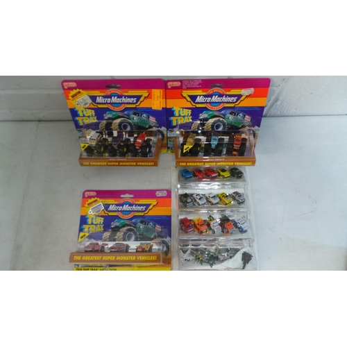 121 - Micro Machines super monster carded sets together with other sealed examples