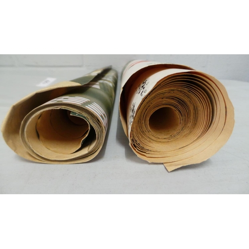 129 - Vintage action man part rolls wallpaper