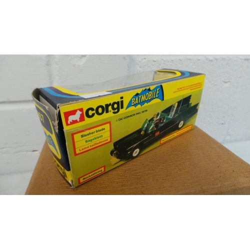 153 - Boxed corgi 267 Bat Mobile showing evidence of playware