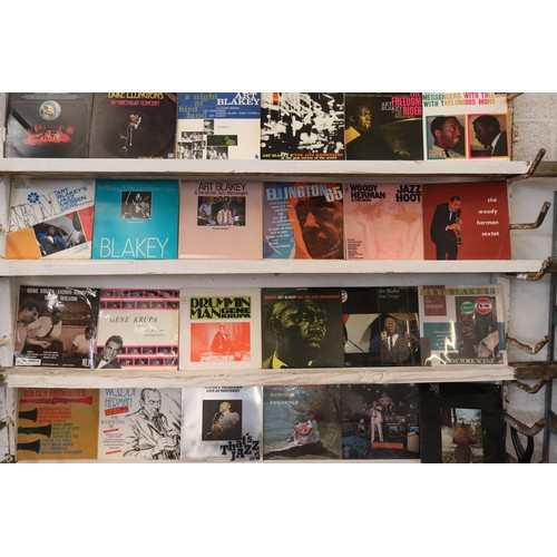 619 - 96 Jazz LPs including; Art Blakey, Dave Brubeck, Shelly Manne, etc..