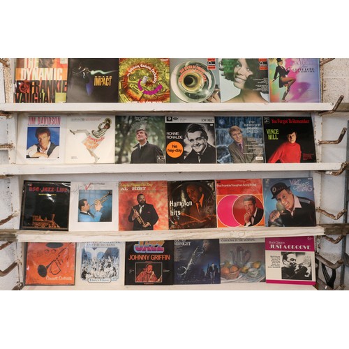 619 - 96 Jazz LPs including; Art Blakey, Dave Brubeck, Shelly Manne, etc..