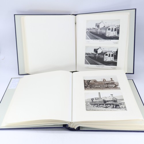 187 - Isle of Wight Railway in two albums. The first album contains 96 items including approx. 30 real pho... 