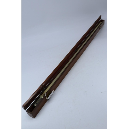 39 - A mahogany cased antique violin bow by Nicolas Duchene