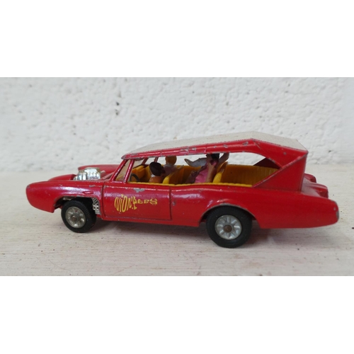 50 - A group of Corgi TV themed vehicles; 2 x 007 Aston Martins, one with both passenger and driver, the ... 