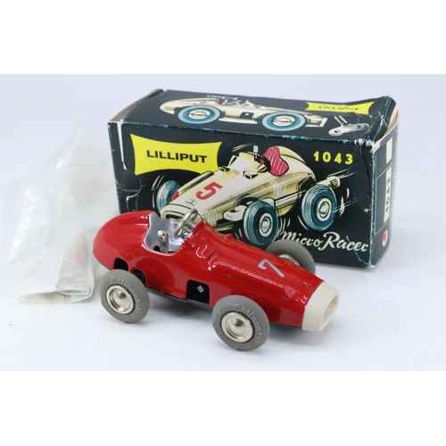 100 - Lilliput, 1043 Mercedes micro racer die cast vehicle in box