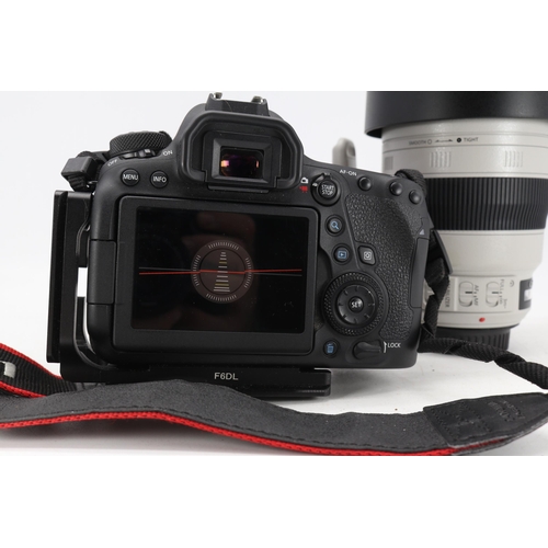 128 - Lowepro rucksack containing a Canon camera kit comprising EOS6D MK2 camera, canon 24-70ml image stab... 