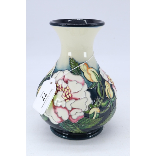 77 - Moorcroft Vase in the Eyes for You design, limited 8/40 by N Slaney, approx. 16cm high