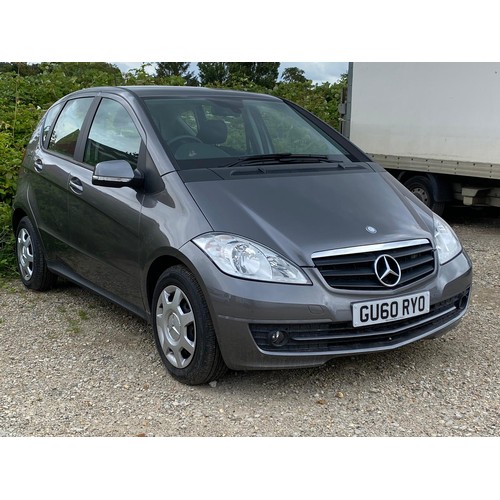 1b - Mercedes A Class, Mountain grey metallic, GU60RYO, Owners manual, one key, no paperwork, no V5