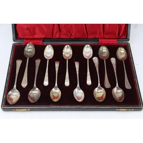 20 - 12 Silver hallmarked spoons, but no sets.