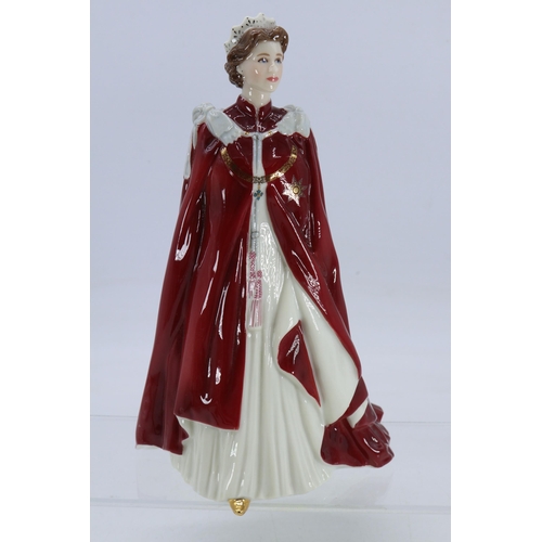 54 - Royal Worcester Queen dressed in Robes of the order of the British Empire