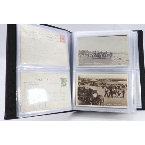 190 - Approximately 100 Weymouth interest postcards predominately RP (real photograph) noted scarce helter... 