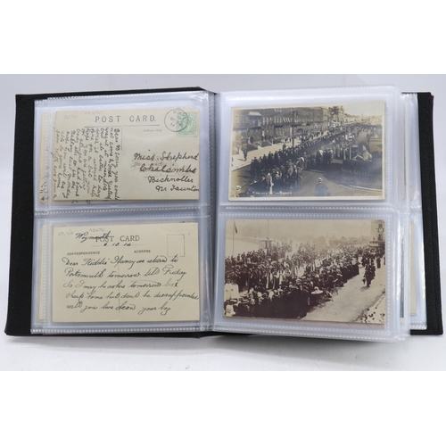 190 - Approximately 100 Weymouth interest postcards predominately RP (real photograph) noted scarce helter... 