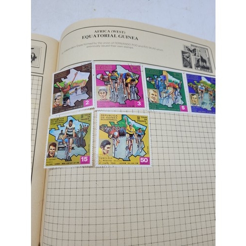 200 - A stamp album to include British Commonwealth, Europe, USA etc