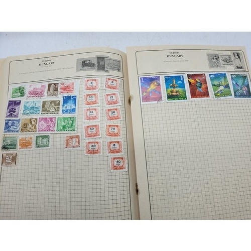 200 - A stamp album to include British Commonwealth, Europe, USA etc