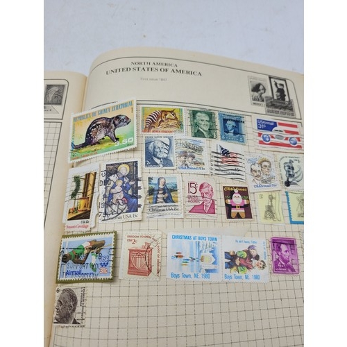 200 - A stamp album to include British Commonwealth, Europe, USA etc