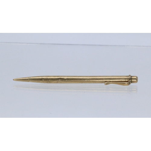 223 - A 9ct gold S. Mordan & Co pencil (approx 20.6g)